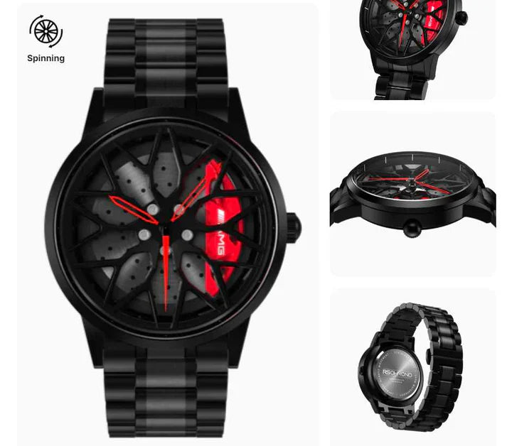 RS-Chrono Vorsprung RS7 Gyro Watch - Metal Strap | Automotive Rim Design