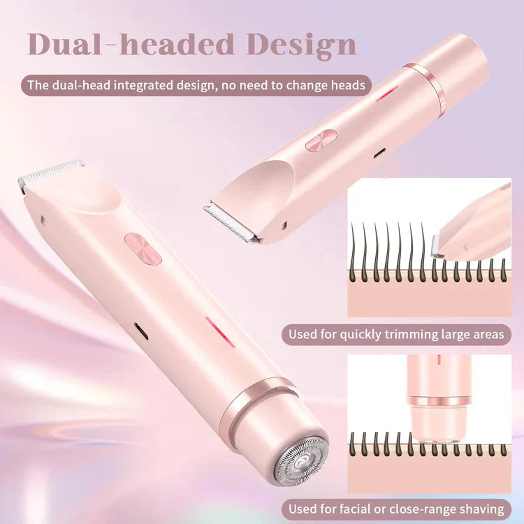 2 in 1 Dual Head Shaver | ماكينة الحلاقة النسائية 2 في 1 برأسين مزدوجين